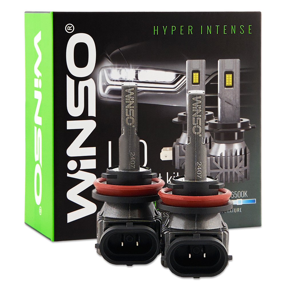 Автолампа Winso LED H8/H11/H16 12/24V 30Вт 3000Лм 6500K CSP3570 2шт Львов - изображение 1
