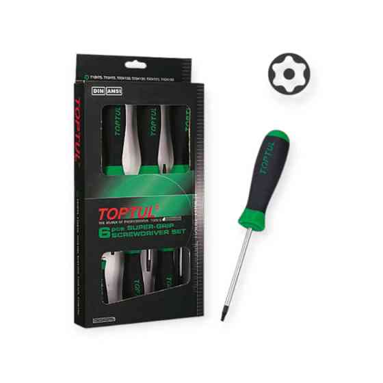 Набор отверток TORX с отверстием 6 шт T10,T15,T20,T25,T30,T40, магнитные Мукачево