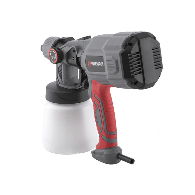 Краскопульт электрический HVLP, 0.55 кВт, 400 мл/мин, форсунка 1,8 мм, бачок 800 мл INTERTOOL DT-5055 Киев - изображение 3