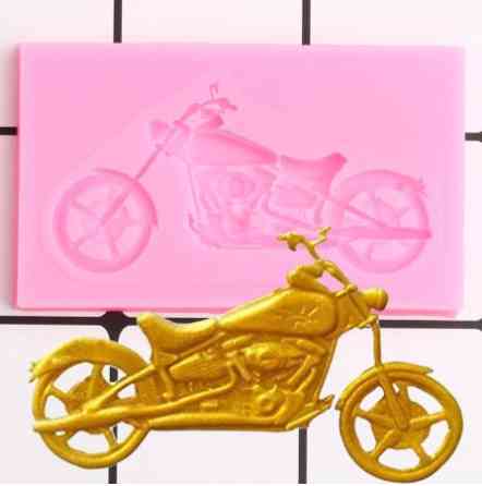 Молд силиконовый Мотоцикл 78 на 41 мм розовый Киев