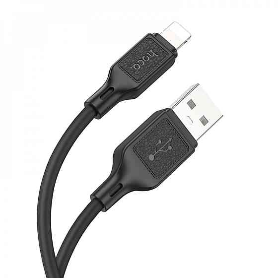 Кабель HOCO X90 Cool silicone charging data cable for iP Black Київ