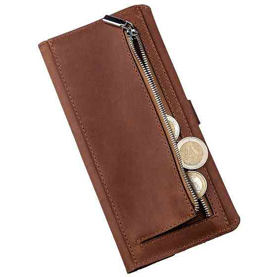 Бумажник мужской из винтажной кожи SHVIGEL 16208 Коричневый Киев