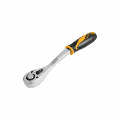 Трещотка Tolsen "ПРОФИ" 1/4" реверсивная с изогнутой головкой (16118) Винница - изображение 1