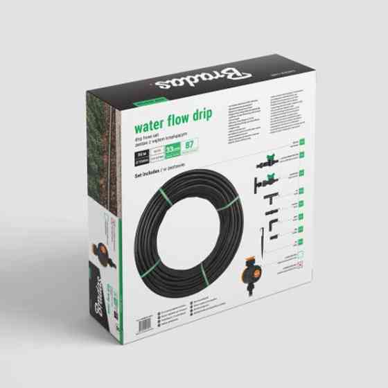 Комплект з крапельної трубкою 50 м, WATER FLOW DRIP, DSWWF50-SET2 Київ