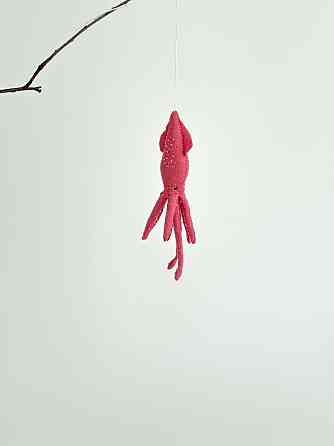 Мягкая фетровая игрушка кальмар ручной работы – безопасная развивающая игрушка Киев