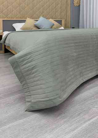 Покривало велюрове Кing Size 220х240 см колір болотний (85-207) Київ