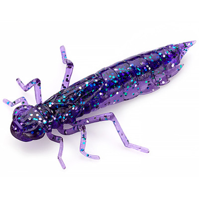 Силикон рыболовный FishUP Dragonfly 1.7" 060 - Dark Violet/Peacock & Silver (8шт/уп) (1864.04.96) Винница - изображение 1