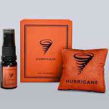HURRICANE ORANGE (SAS-ORANGE-DEF) — Автомобільний ароматизатор саше з флаконом 10 мл | Дефлектор | Оранжевий Ковель