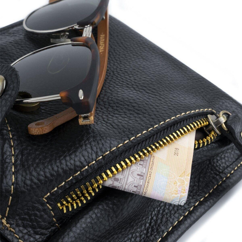 Сумка на пояс Vintage 14659 Чорна Київ - фото 3