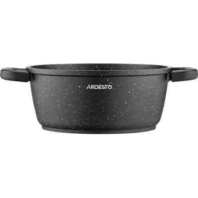 Кастрюля Ardesto Gemini Anzio скляна кришка 20 см 2,5 л чорна (AR2420GE) Винница