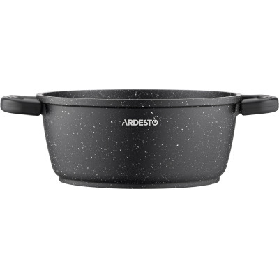 Каструля Ardesto Gemini Anzio скляна кришка 20 см 2,5 л чорна (AR2420GE) Вінниця - фото 6
