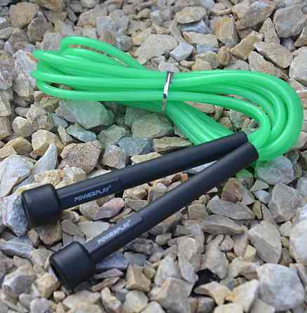 Скакалка PowerPlay 4201 Basic Jump Rope Зелена (2,8m.) Луцьк