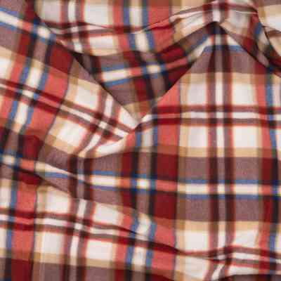 Плед Ardesto Fleece 100% полиэстер, клеточка, бело-коричневый 130х160 см (ART0720PB) Винница