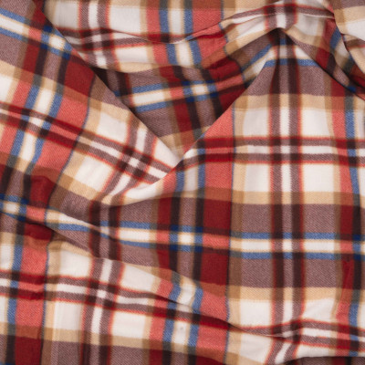 Плед Ardesto Fleece 100% полиэстер, клеточка, бело-коричневый 130х160 см (ART0720PB) Винница - изображение 5