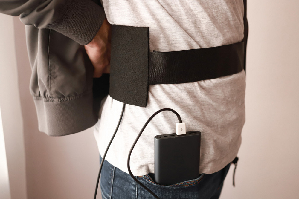 Грілка-пояс переносна від Power Bank ТРІО 05003 5В, 12х40 см, чорна Вінниця - фото 8