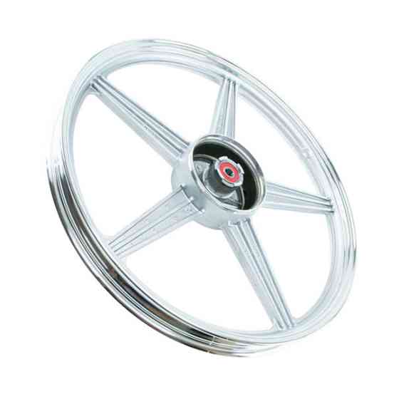 Диск передній Minsk-Viper CG-125-150 D=18 підшипник 14,5мм срібло 5 колісний променів Мукачево