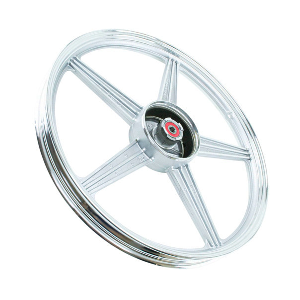 Диск передній Minsk-Viper CG-125-150 D=18 підшипник 14,5мм срібло 5 колісний променів Мукачево - фото 1