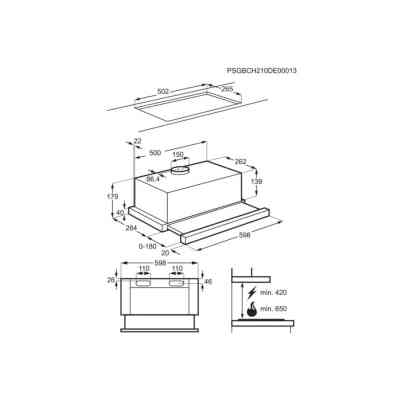 Витяжка кухонна Electrolux LFP326FB Вінниця