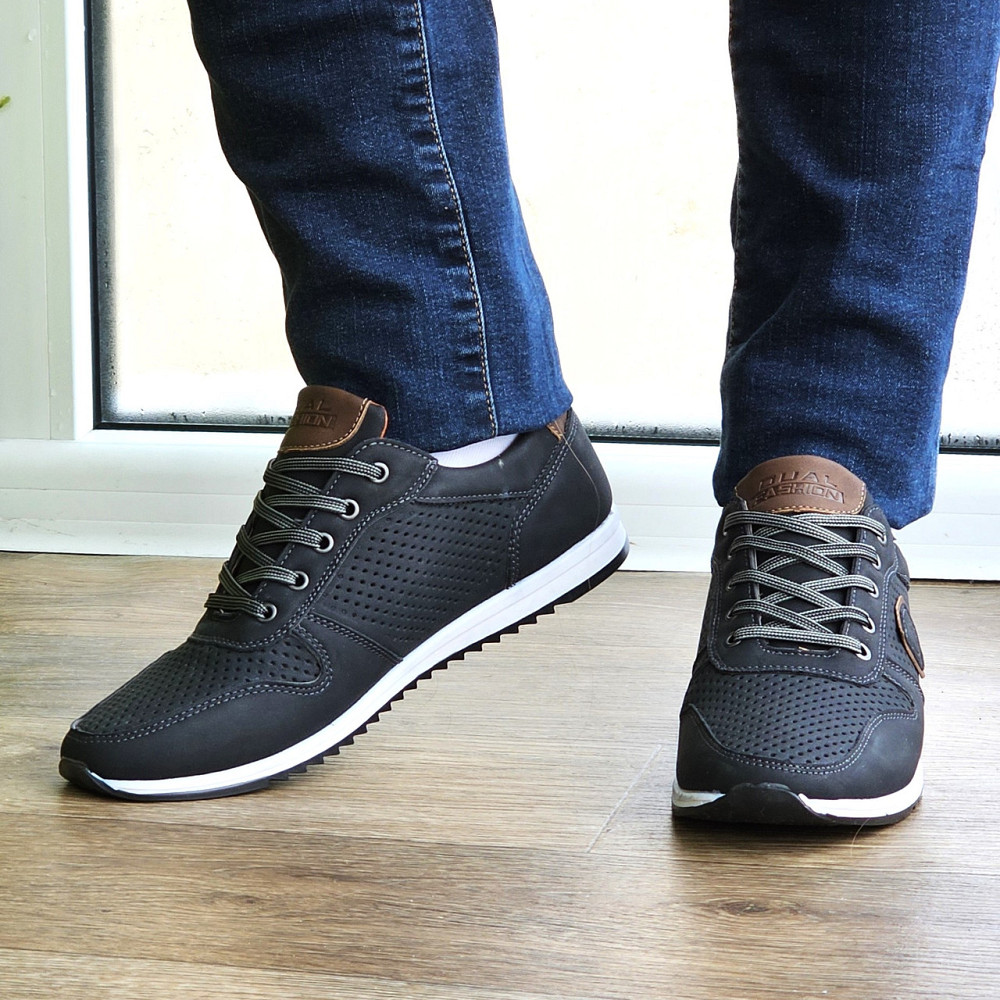 Чоловічі мокасини Літні Кросівки Сіточка Чорні (розміри: 40,41,42,43,44,45) Відео Огляд — 04-1 Дніпро - фото 2