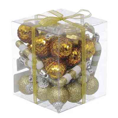 Ялинкова іграшка Jumi mix 40 шт (3 см) золотий (5900410410978) Вінниця