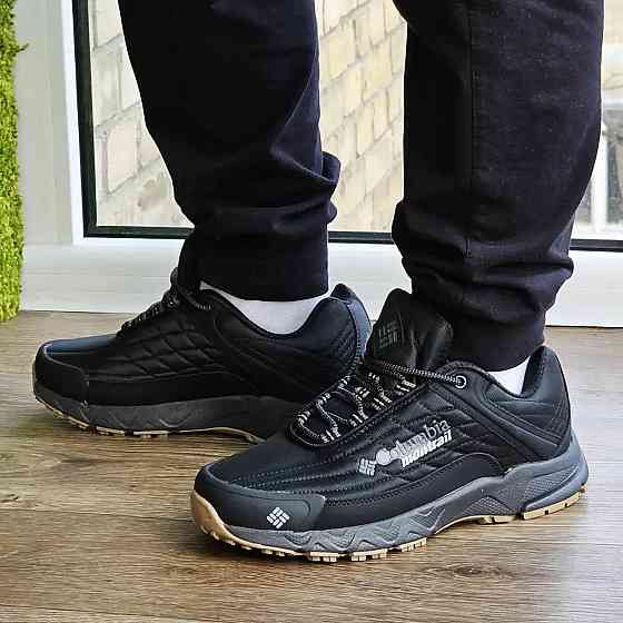 Мужские Зимние ТЕРМО Кроссовки Чёрные Гортекс Зима (размеры: 41) - 86-1 Днепр