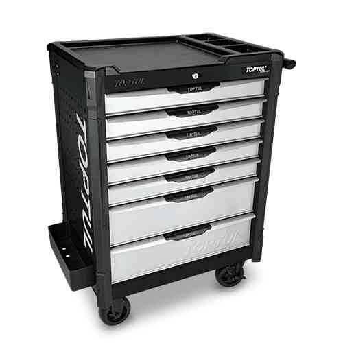 Візок для інструменту (BUMPER SERIES) 7 секцій (чорна) TOPTUL TCAP0707 Одеса