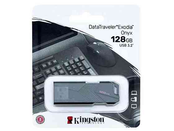 Флешка USB 128GB 3.2 DataTravel Exodia Onyx чорна ТМ Kingston Київ