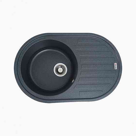 Гранітна мийка для кухні VALESO LIRA 7750 матова Антрацит Коломыя