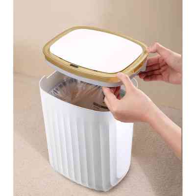 Контейнер для сміття JAH Nordic Сенсорний Білий із сірим 12 л (20258) Вінниця