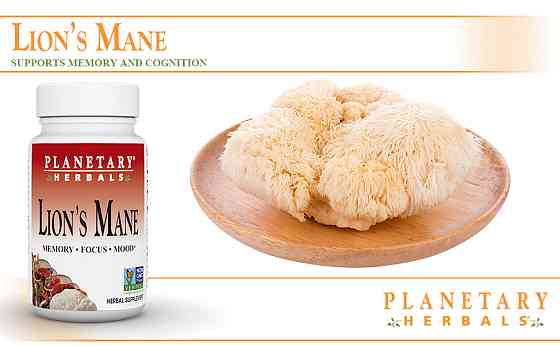 Левова грива Planetary Herbals Lion's Mane, 1,000 mg, 30 Vegan Capsules (500 mg per Capsule) Луцьк