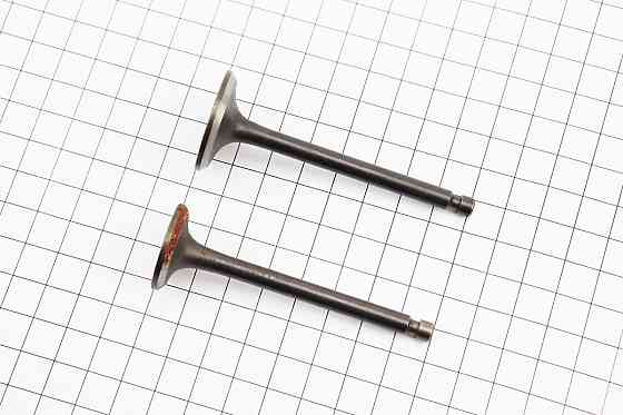 УЦІНКА МБ-D178F/186F Клапан впускний (h-79,8; D-30,4; d-6), випускний (h-79,8; D-25,5; d-6) к-кт 2шт 178F, широка канавка сухаря (іржавий, див. фото) Киев