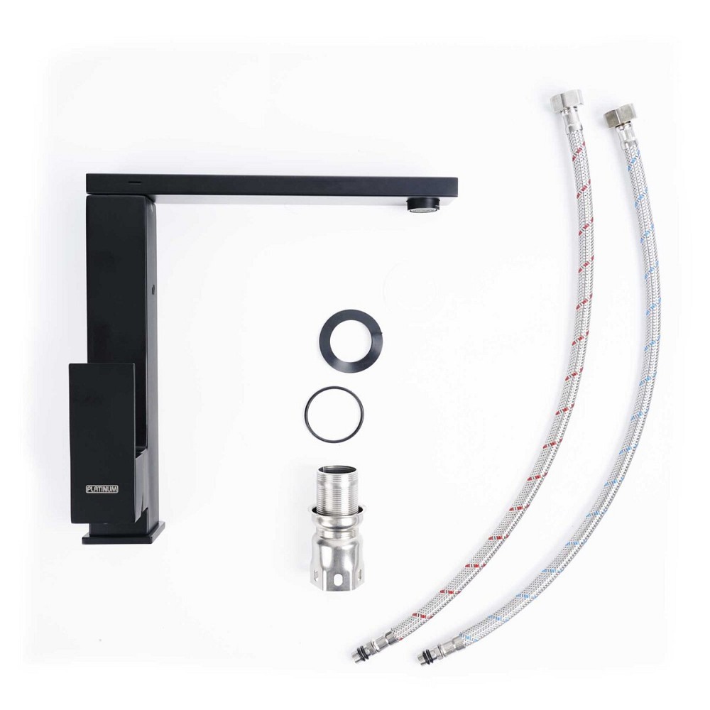 PLATINUM Змішувач кухонний Platinum 161 NES (Чорний) Київ - фото 3