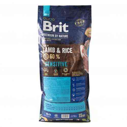 Сухий корм Brit Premium Dog Sensitive Lamb для собак з чутливим травленням, з ягням, 15 кг Київ