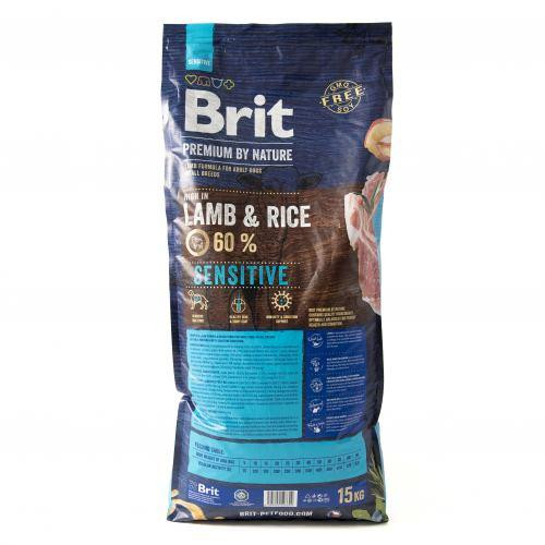 Сухий корм Brit Premium Dog Sensitive Lamb для собак з чутливим травленням, з ягням, 15 кг Київ - фото 3