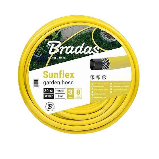 Шланг для поливу  SUNFLEX   1/2″ - 30м Bradas Польща жовтий WMS1/230 Киев