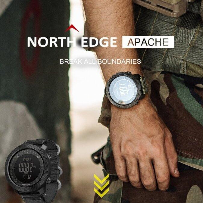 Часы мужские водостойкие тактические North Edge Apache Iron Edition (2 ремешка) Винница - изображение 3