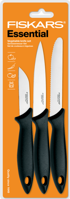 Набор Кухонных Ножей для чистки 3 предмета Fiskars 