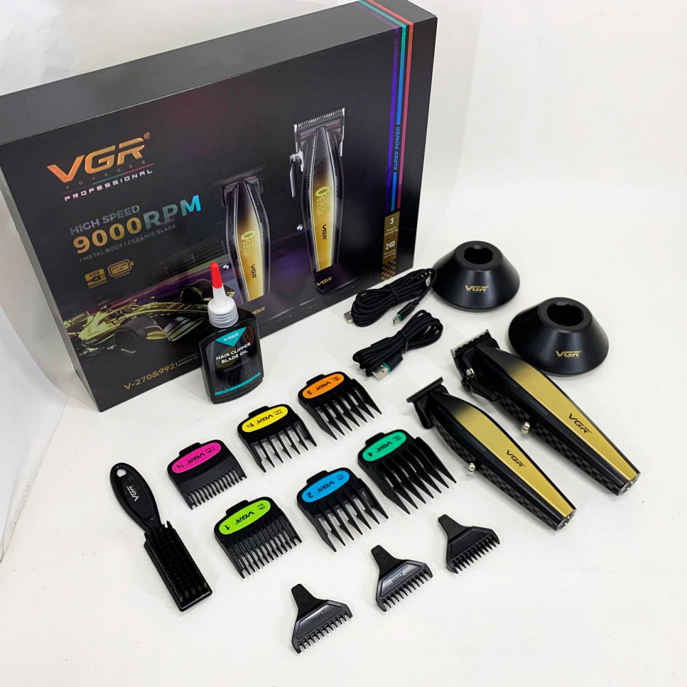 Стильна машинка для стрижки, Акумуляторний універсальний тример для стрижки Машинка хороша WL-43 Івано-Франківськ - фото 9