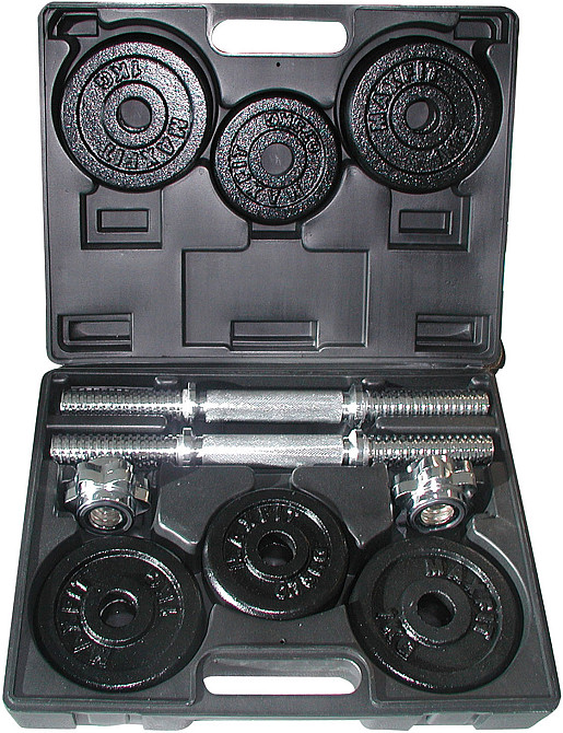 Гантелі збірні Toorx 15 кг з кейсом (VAL-15DGN) Київ - фото 1