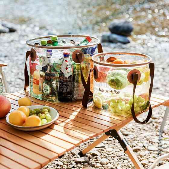 Складаний контейнер для води з ПВХ Naturehike NH20SJ040, 10л, прозорий Киев