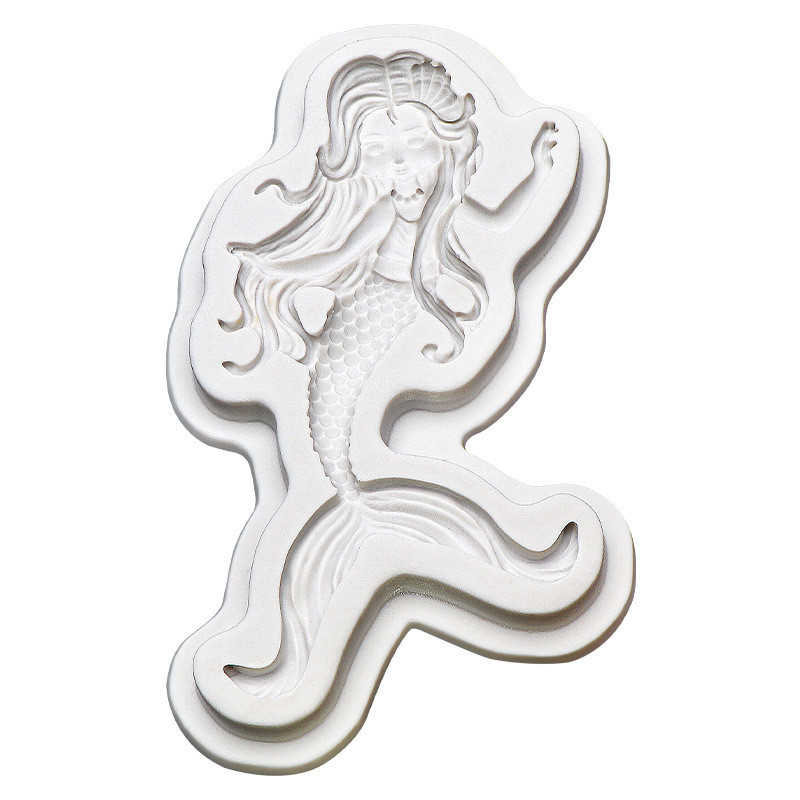 Молд силіконовий Русалка 152 на 85 мм сірий Київ - фото 7