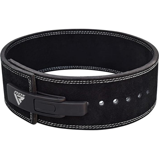 Пояс для важкої атлетики RDX 4 Pro Liver Buckle шкіряний Black Plus XL Кам'янське - фото 7