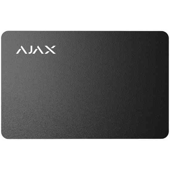 Безконтактна карта Ajax Pass Black (10 шт.) для клавіатури KeyPad Plus ( 16094 ) Харків