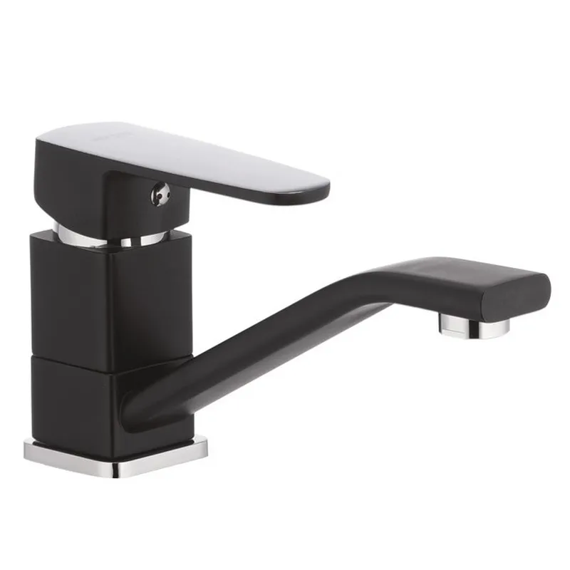 Черный смеситель для умывальника Mixxus Missouri 555 с изливом 15 см (MI0599) Харьков - изображение 1