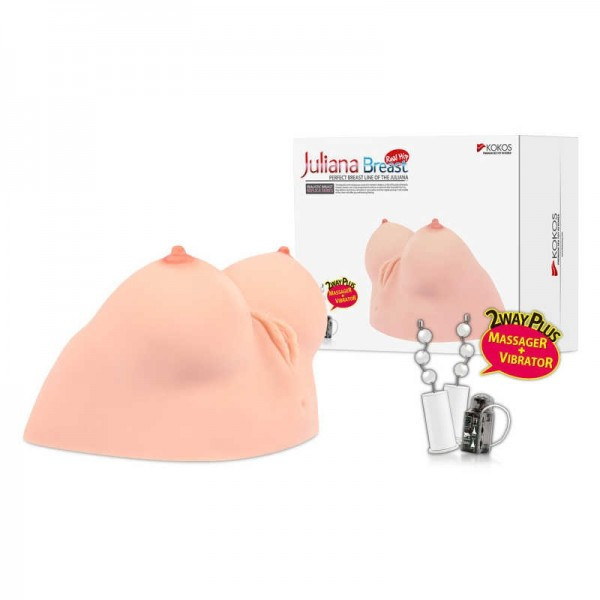 Мастурбатор в форме груди Kokos Juliana Breast с вибрацией Sex Aura Киев - изображение 12