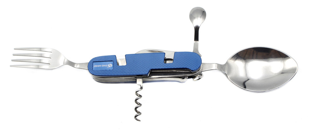 Туристичний столовий прилад L48 Синій великий Дніпро - фото 3