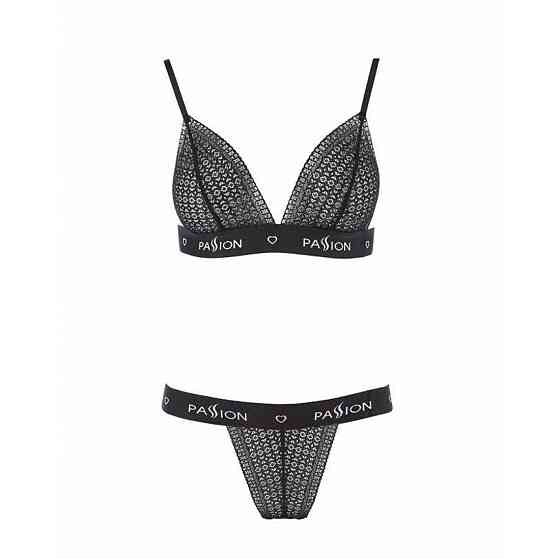 Комплект білизни Passion Exclusive GLAMISS SET XXL/XXXL, black Sex Aura Київ