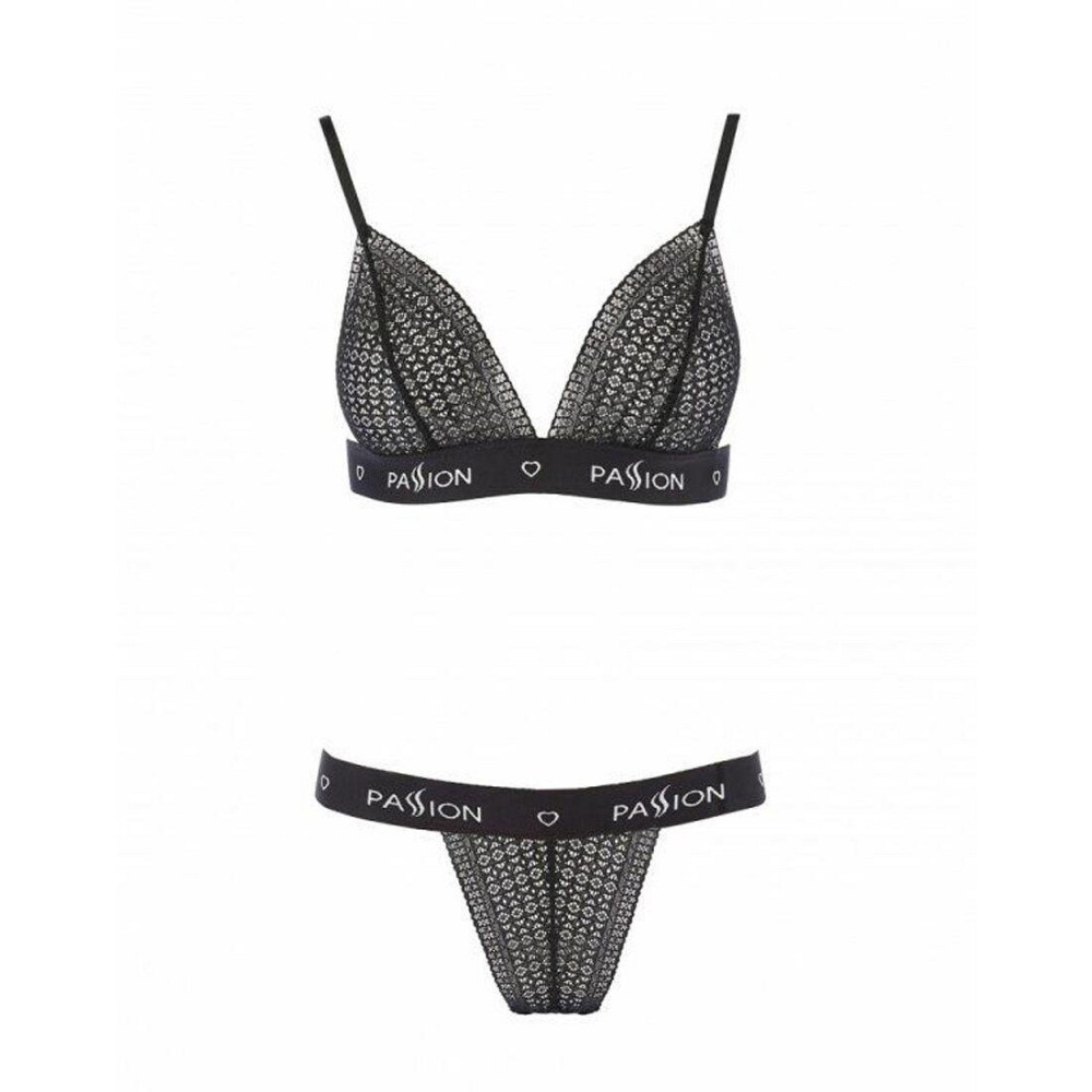 Комплект білизни Passion Exclusive GLAMISS SET XXL/XXXL, black Sex Aura Київ - фото 3