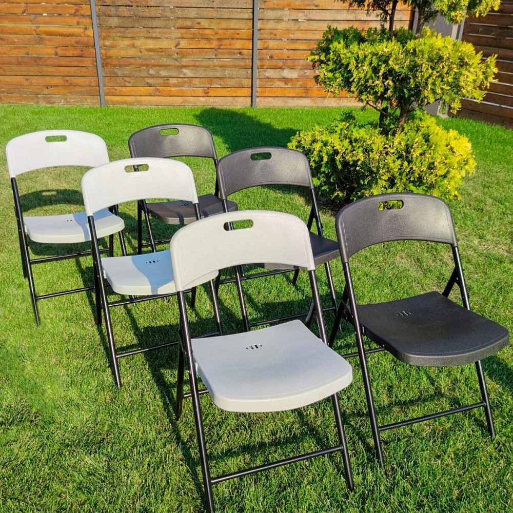 Складний стілець 46х52х79см Білий SW-00001609 Київ - фото 6