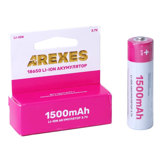Акумулятор Arexes Li-ion 18650 3.7v 1500mah Дніпро